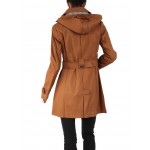 Trench imperméable à capuche, Camel, taille S - XXL